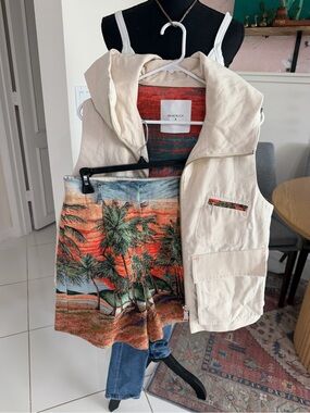 Woman’s Beatrice 2 Piece Short & Vest Set ITALIAN Made Size XS/2 Coastal Palms